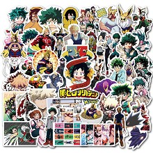 My Hero Academia anime waterproof stickers set(50p...