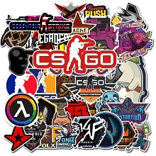 CS game waterproof stickers set(50pcs a set)