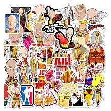 One Punch Man anime waterproof stickers set(49pcs ...