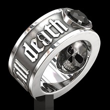 Skull punk ring 10#