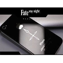Fate anime metal mobile phone stickers