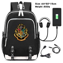 Harry Potter USB charging laptop backpack school b...