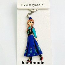 Frozen anime two-sided key chain