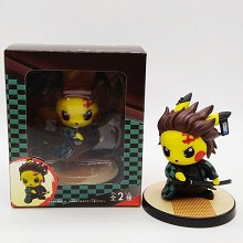 Demon Slayer Kamado Tanjirou pikachu anime figure