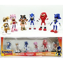 Super Sonic The Hedgehog anime figures set(6pcs a ...
