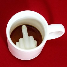 Middle Finger Fuck mug cup