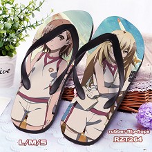 Toaru Kagaku no Railgun anime flip-flops shoes sli...