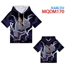 Naruto anime short sleeve hoodie t-shirt cloth