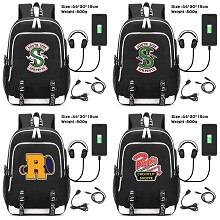 Riverdale USB charging laptop backpack school bag