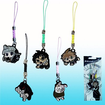Dangan Ronpa anime phone straps(5pcs a set)