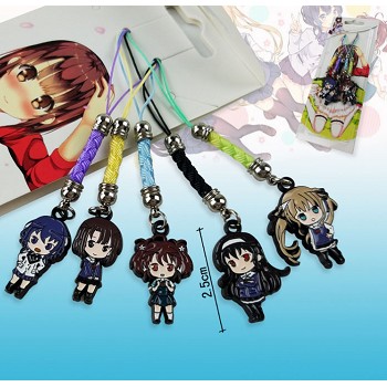 How to Raise a Boring Girlfriend anime phone straps(5pcs a set)