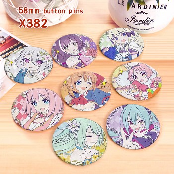 Princess Connect Re:Dive anime brooches pins set(8pcs a set)