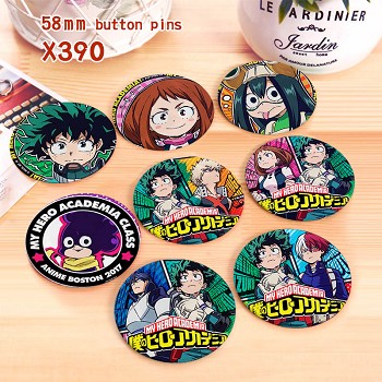 My Hero Academia anime brooches pins set(8pcs a set)