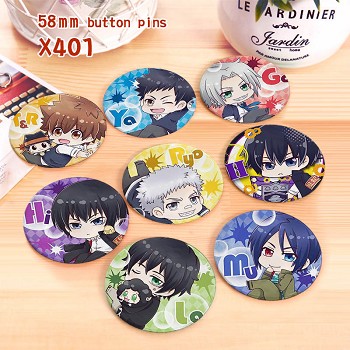 Reborn anime brooches pins set(8pcs a set)