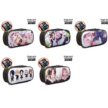 Kaguya sama anime single deck pencil bag pen bag