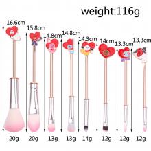 BTS star makeup Brush(8pcs a set)