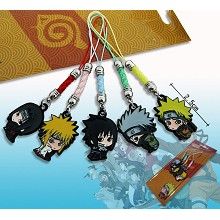 Naruto anime phone straps(5pcs a set)