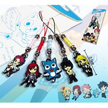 Fairy Tail anime phone straps(5pcs a set)