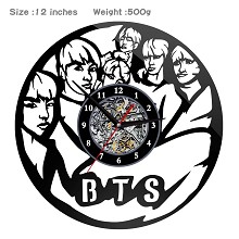 BTS star wall clock