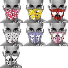 Snoopy anime trendy mask printed wash mask