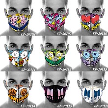 BTS star trendy mask printed wash mask