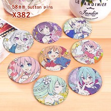 Princess Connect Re:Dive anime brooches pins set(8pcs a set)