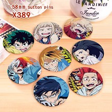 My Hero Academia anime brooches pins set(8pcs a se...