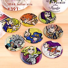 JoJo's Bizarre Adventure anime brooches pins set(8...