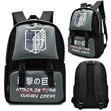 Attack on Titan anime backpack bag