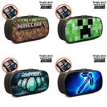 Minecraft game single deck pencil bag pen bag