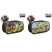 Plants vs Zombies game single deck pencil bag pen bag