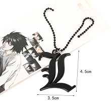 Death Note L anime necklace