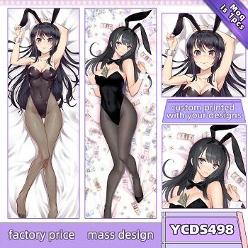 Seishun Buta Yarou wa Bunny Girl Senpai no Yume wo Minai two-sided long pillow