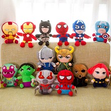 10inches Iron man batman spider man hulk plush doll
