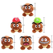 6inches Super Mario Goomba mushroom plush doll 150...