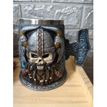 Stainless Steel 3D Skull Skeleton Cup 600ml