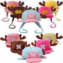 One piece Chopper anime plush hat