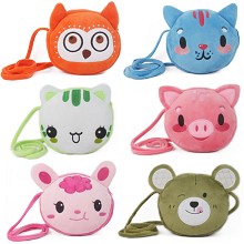 The cartoon girl anime plush satchel shhoulder bag