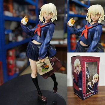 Fate saber hamburger anime figure