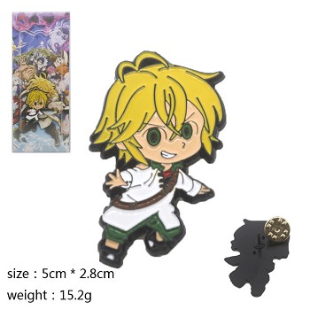 The Seven Deadly Sins Meliodas anime brooch pin