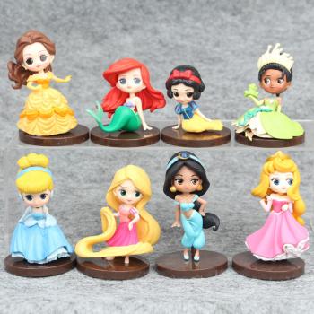 Disney Princess anime figures set(8pcs a set)