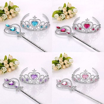 Frozen anime crown+magic wand a set