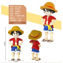 One Piece luffy anime building block 1899pcs a set