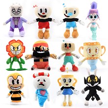 Cuphead game plush doll