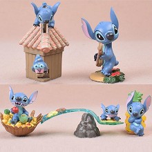 Stitch anime figures set(5pcs a set)