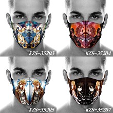 Sword Art Online anime trendy mask printed wash ma...