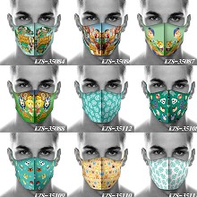 Animal Crossing game trendy mask printed wash mask