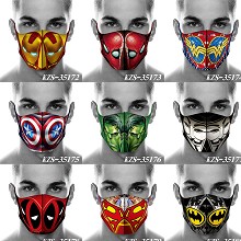 The Avengers Iron Man Batman trendy mask printed w...