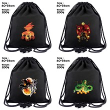 Dragon Ball anime drawstring backpack bag