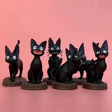 Kiki's Delivery Service JiJi anime figures set(6pcs a set)